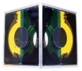 PP65, 3qtr view2, 13x13x13.5 inches, plexiglass, mirror, aluminum, 1987
